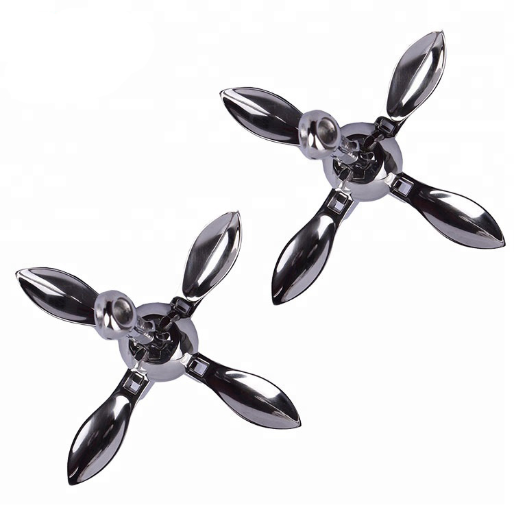 Морской каяк из нержавеющей стали, рыболовный комплект, складной якорь лодки грейпеля