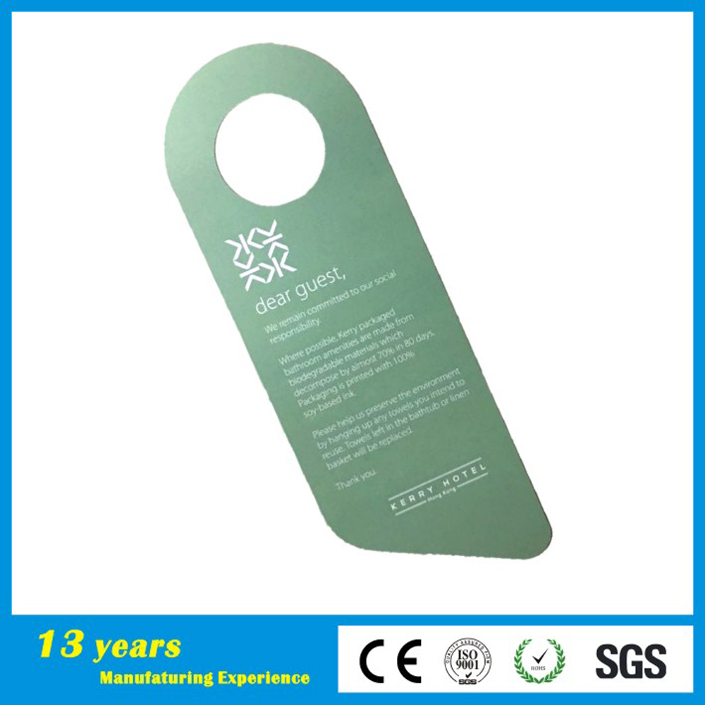 Customized Printing Hotel Room Plastic Clean The Room Do Not Disturb Door Hanger Sign Card