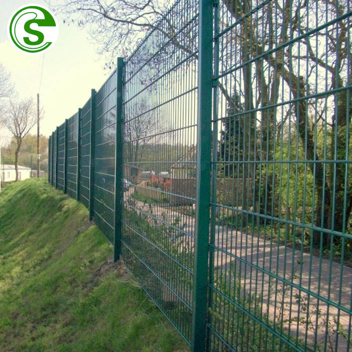 Cheap Double Wire Mesh Fence Panels Design Security Warehouse Partition Fencing Buy Welded Wire Mesh Fencing Green Vinyl Coated Welded Wire Mesh Fence Decorative Wire Fence Product On Alibaba Com