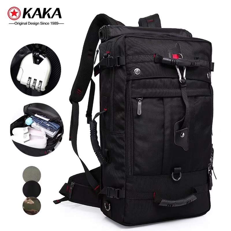 14 inch laptop backpack KAKA Travel Fight Approved with 17.3 Lackpack Compartment Outdoor Duffle Bag for men and women : Electronics This backpack is Made with high quality terylene oxford fabric Kaka-813-1 Multi Functional Travel Backpack