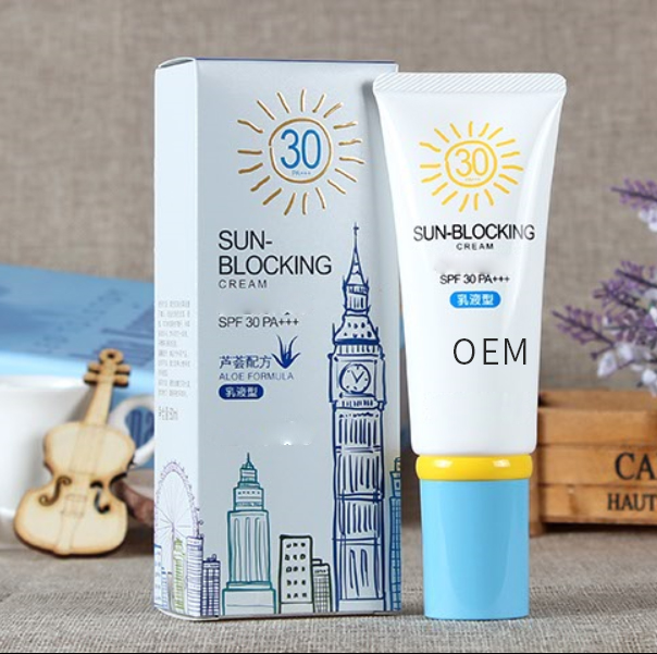 Sun block cream. Sun block cream