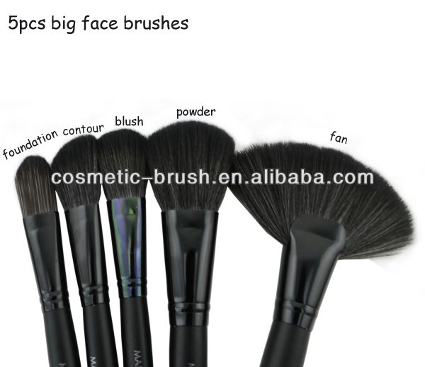 Black 2013 China Best Professional Makeup Brush Set Wood Handle Custom Logo Makeup Brushes/Brush 32 piece