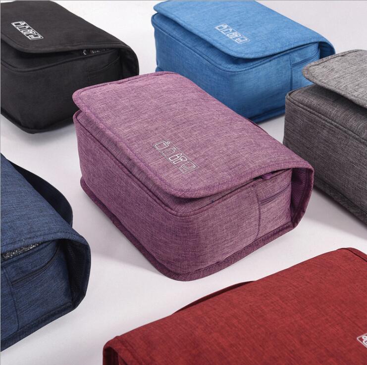 Stock di fabbrica Borsa da viaggio per articoli da toeletta da appendere Organizzatore Borsa per cosmetici Borsa per il trucco
