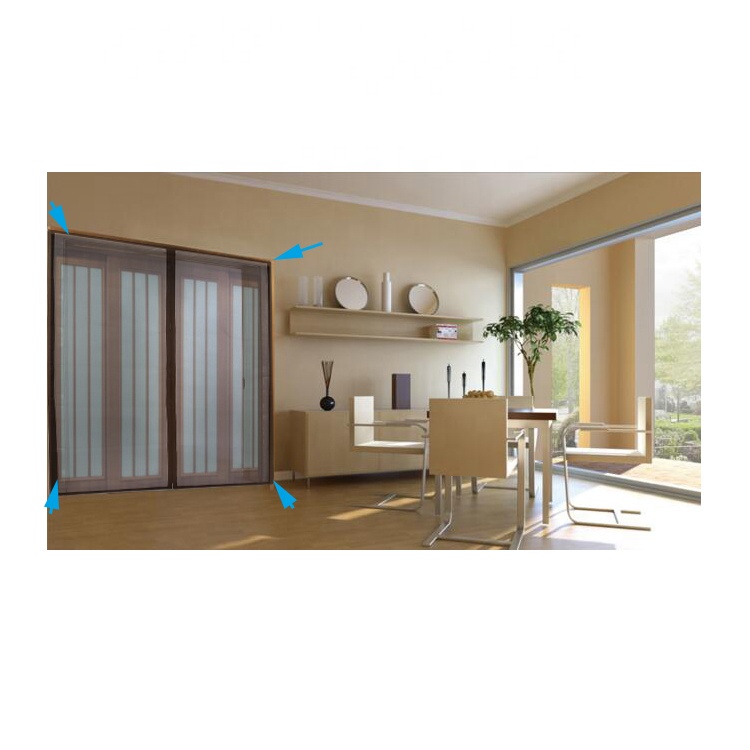 Versenkbare Schließen Große Größe Magnetische Terrasse Garage Bildschirm Tür