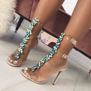 sandalias transparentes verao 2019