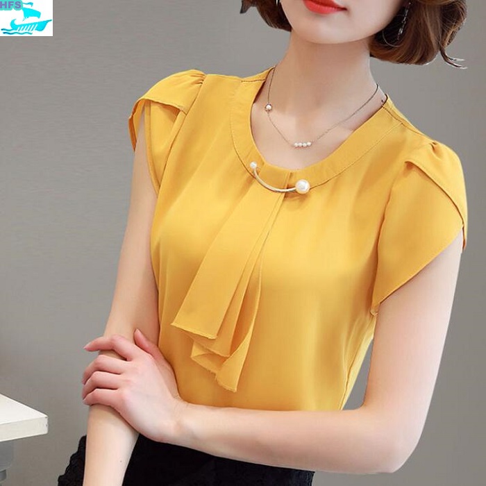 korean chiffon tops