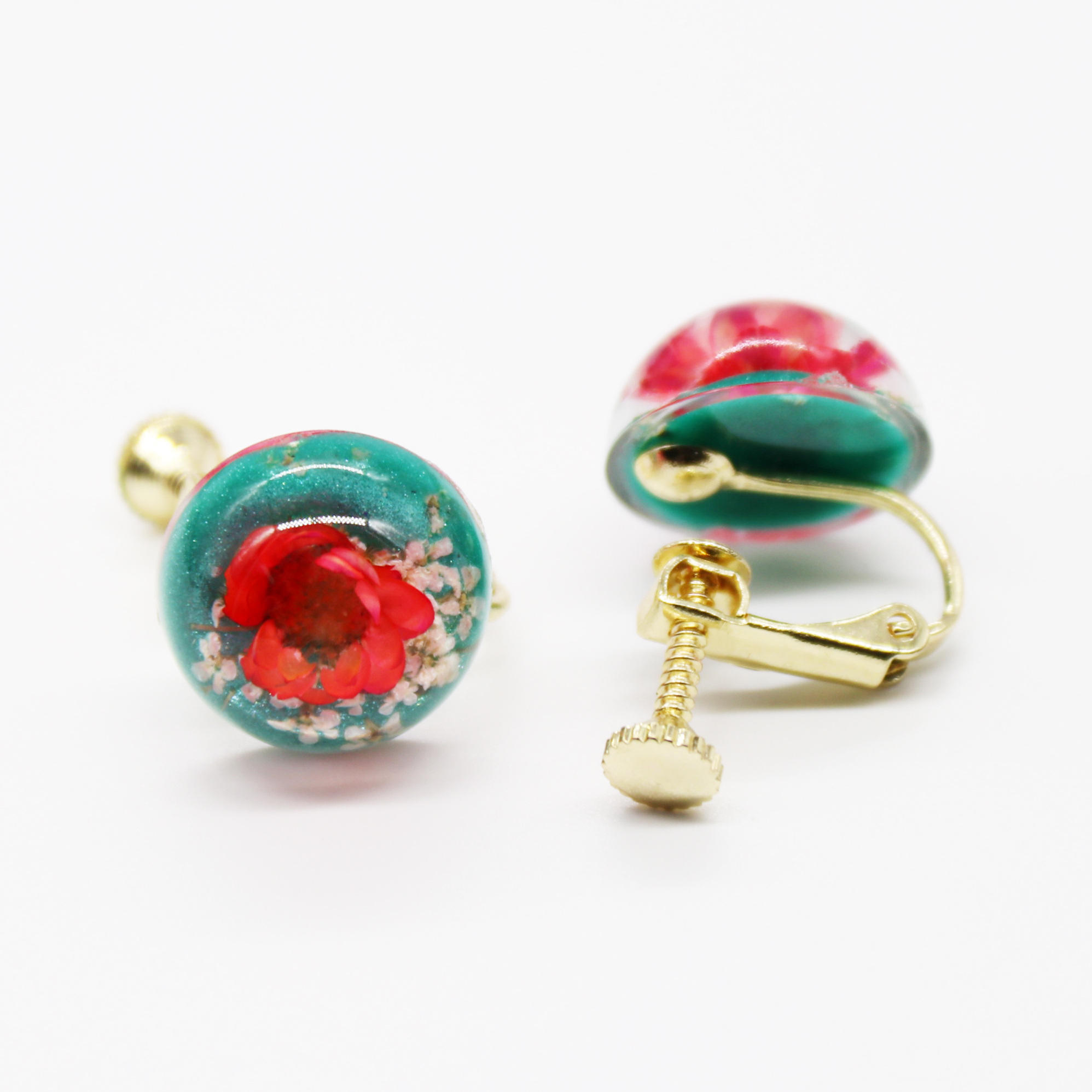 Shop Our Collection of Japanese Hoop Real Flower Earrings