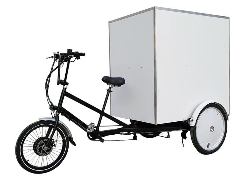 中国制造商城市街道旅游三轮电动货物三轮车,大箱货物运输自行车