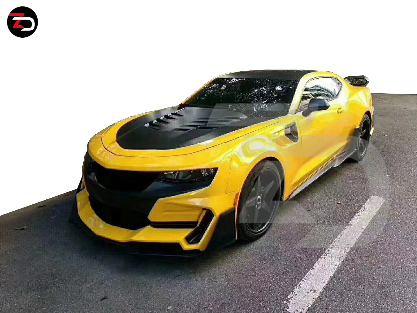 カーボンファイバーボディキット 3個 16-21カマロスカース/19-21用 車両用 フロントバンパー カーボンファイバーボディキット 3個 16-21カマロスカース⁄19-21用