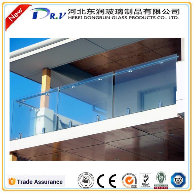 CustomTempered laminated glass for Balcony/stair railing