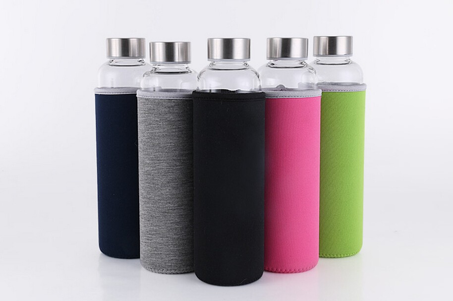 Wholesale Custom Eco-friendly Sport glass water bottle heat resistant water bottle
