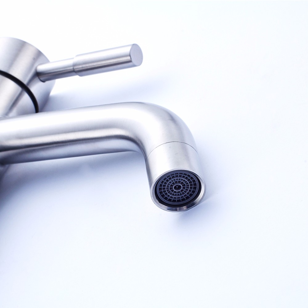304不锈钢拉丝镍洗手盆水龙头热冷水龙头 - buy 304 stainless steel