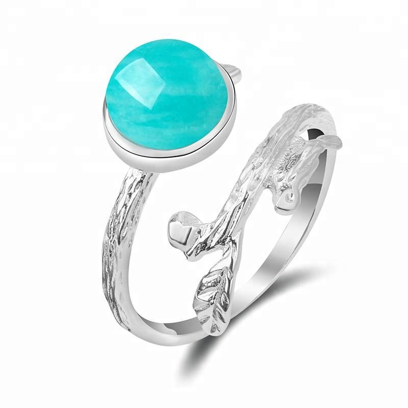 Shilpi Impex Gold Plated Brass,Aqua Chalcedony Ring,Gold Ring,Promise Rings,Oval Ring,Engagement Rings,Wedding Rings,Size 4 to 13