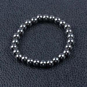 热卖时尚男士女士批发弹力珠宝赤铁矿石串珠手链