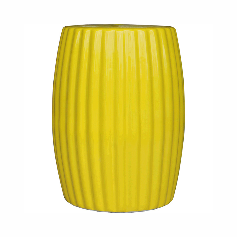Jingdezhen ceramic drum stool flower stand with different color for hotel and home decoration wholesale retail