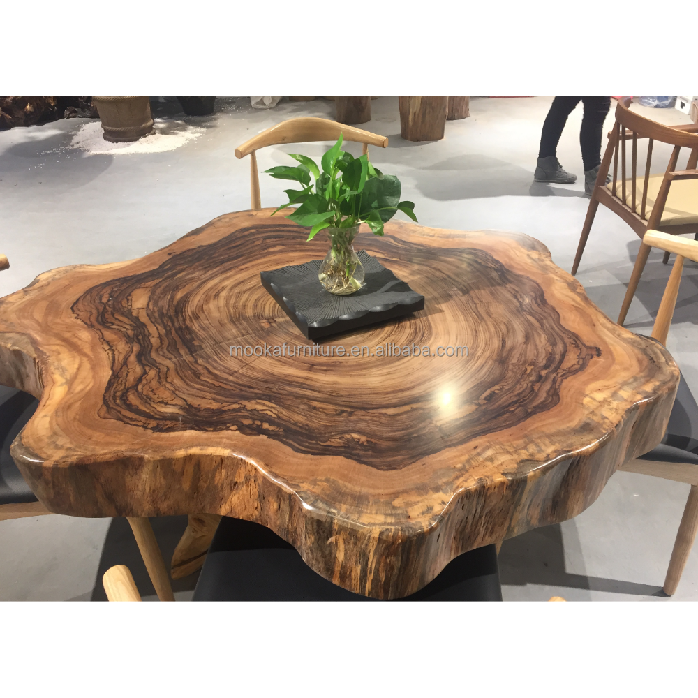 Living Room Furniture Unique Tree Trunk Table Modern Wooden Tea