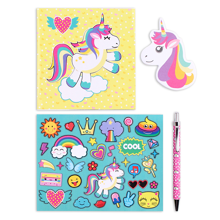 Licheng LW7703 Пользовательские Дети Единорог школьный канцелярский подарок компл.