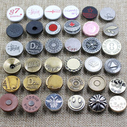 Botão de jeans giratório de liga de 10mm a 25mm