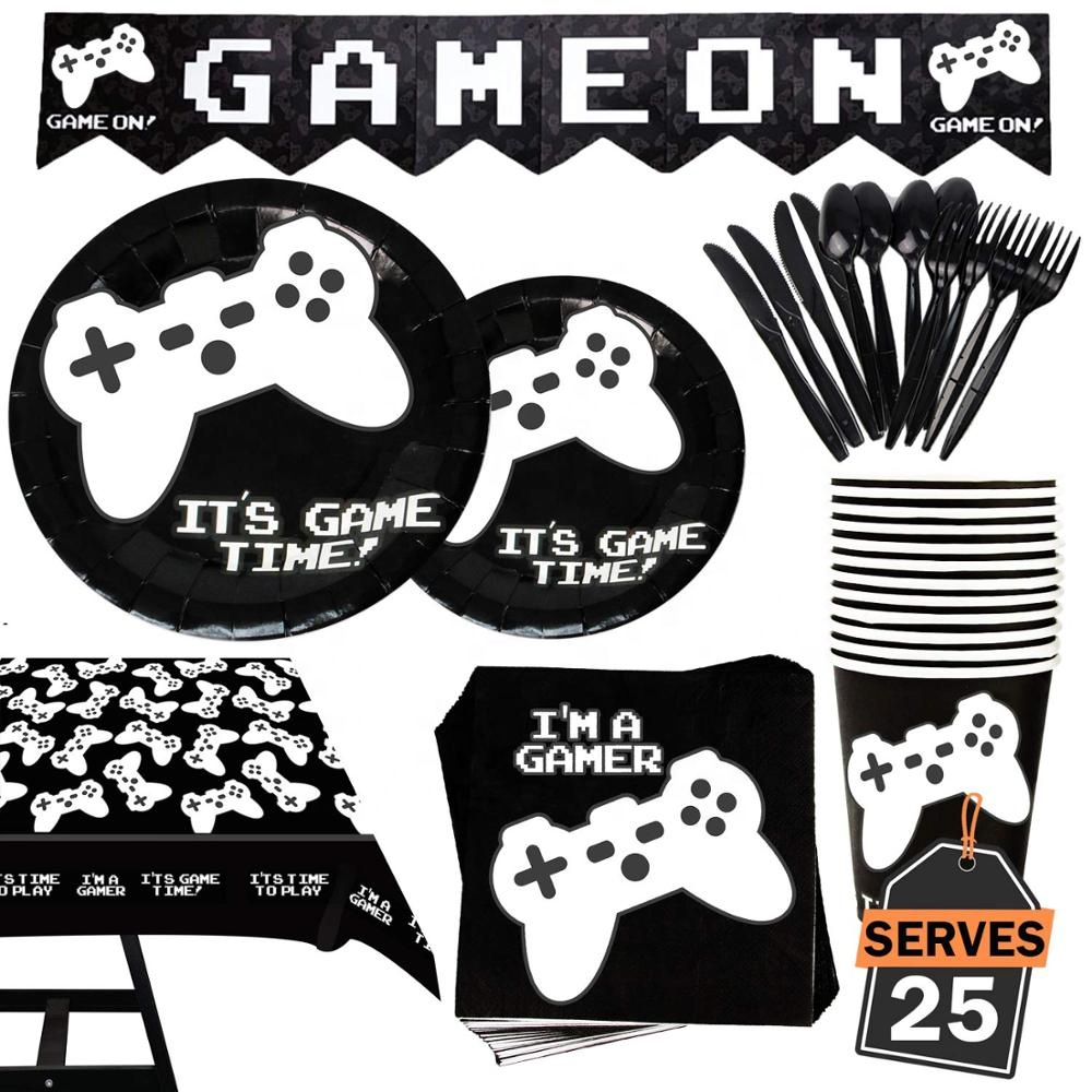Gaming Controller Gamer Personalised Stickers 24 x 45mm Birthday Party Gift 47