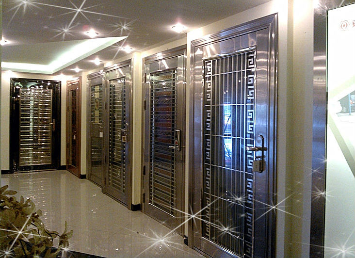 apartment main gate design stainless steel door good price