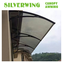 Solid polycarbonate material roof top tent door canopy shed entry window awning
