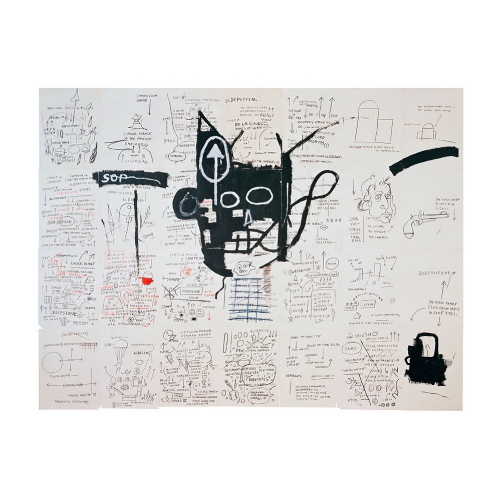 Dog by Basquiat Giclee Canvas Print Repro