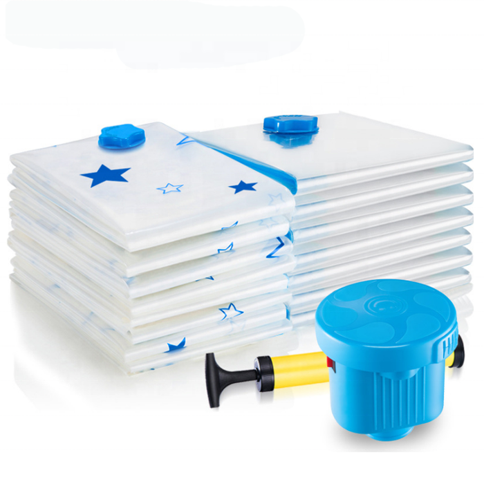 US Space Saver Saving Storage Bags Vacuum Seal Compressed Organizer Bag/&Pump