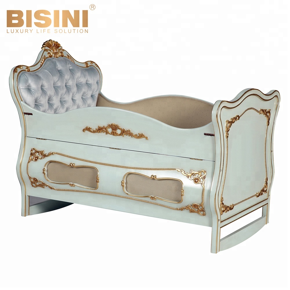 Bisini New Arrival Design Bed Side Baby Cot Luxury Baby Cot Bed