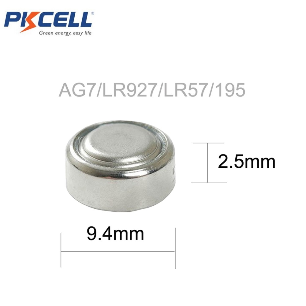 1.5Vアルカリボタン電池 PKCELL コイン電池 1.5V AG7 LR57 195 927 アルカリボタン電池 腕時計用電池|  Alibaba.com