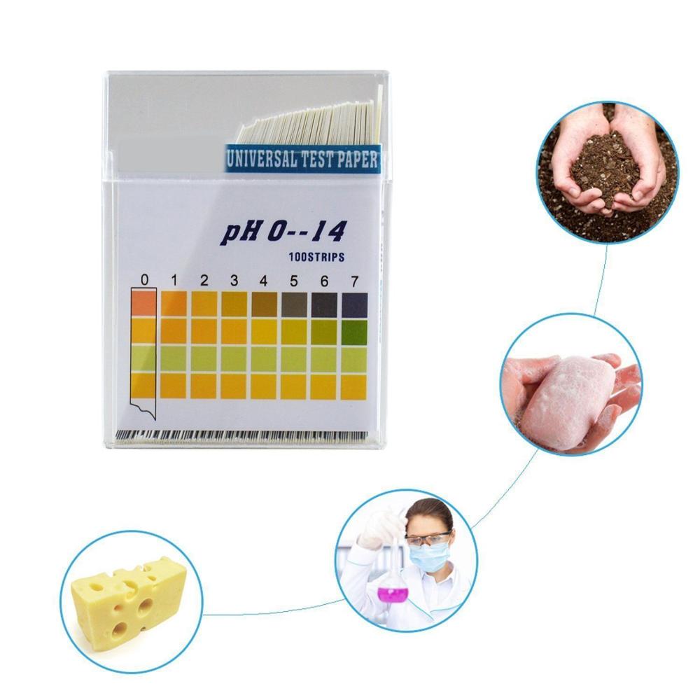 thumbnail image 2 of Plastic PH Test Strips, Universal Application (pH 0~14), 100 Strips 2 of 12