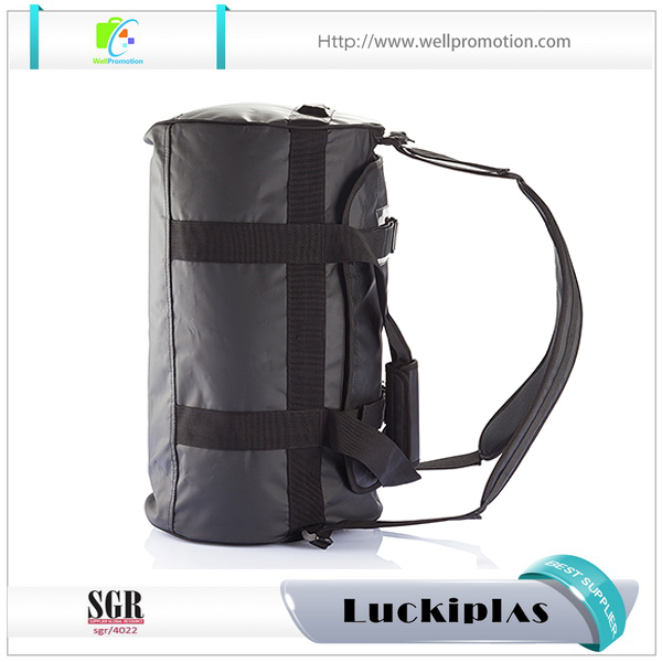 أحدث حقيبة من القماش الخشن على ظهره بشعار مخصص مع مقصورة سرية