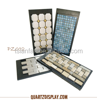 Factory Wholesale price customized Acrylic Sample Board Portable Ceramic marble mosaic tile for Showroom Display Racks Stands