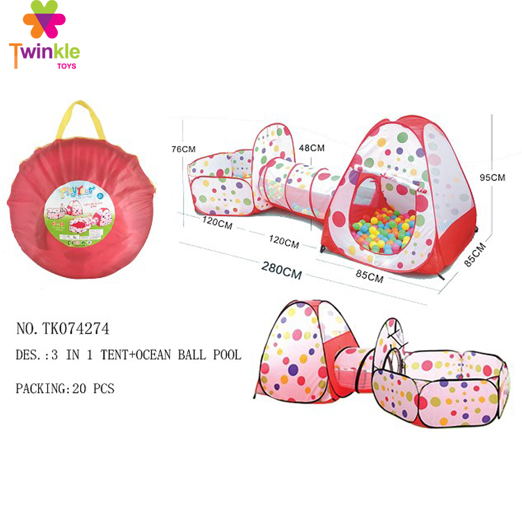 Крытый 3 в 1 портативное сидение для ребенка детская складная океан бассейн с шариками детская игровая палатка туннельного