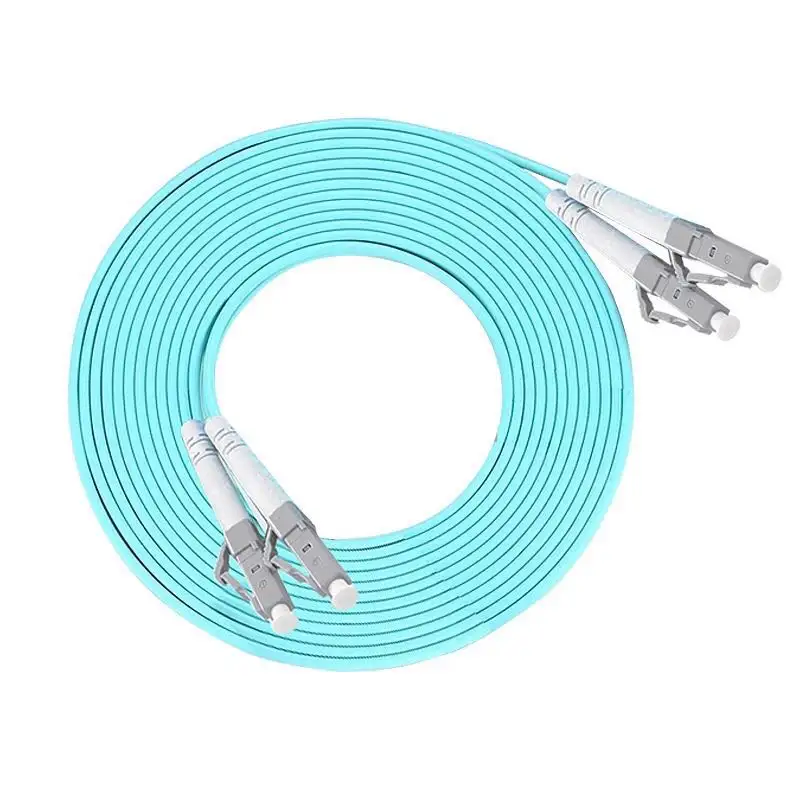 Волокна дуплекса кабеля волокна OM3 OM3 LC/UPC-LC/UPC гибкий провод 3M прыгуна мультимодного мультимодного оптически 5M 10M 10M LC-LC