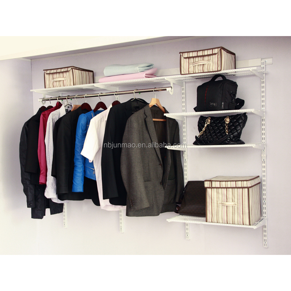 Wall Mount Clothes Storage Furniture Metal Portable Closet For