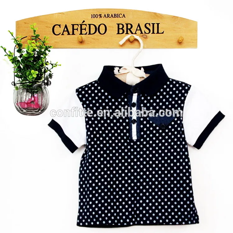 Оптовая продажа, модная футболка-поло, бутиковый Топ для маленьких мальчиков, детские летние футболки