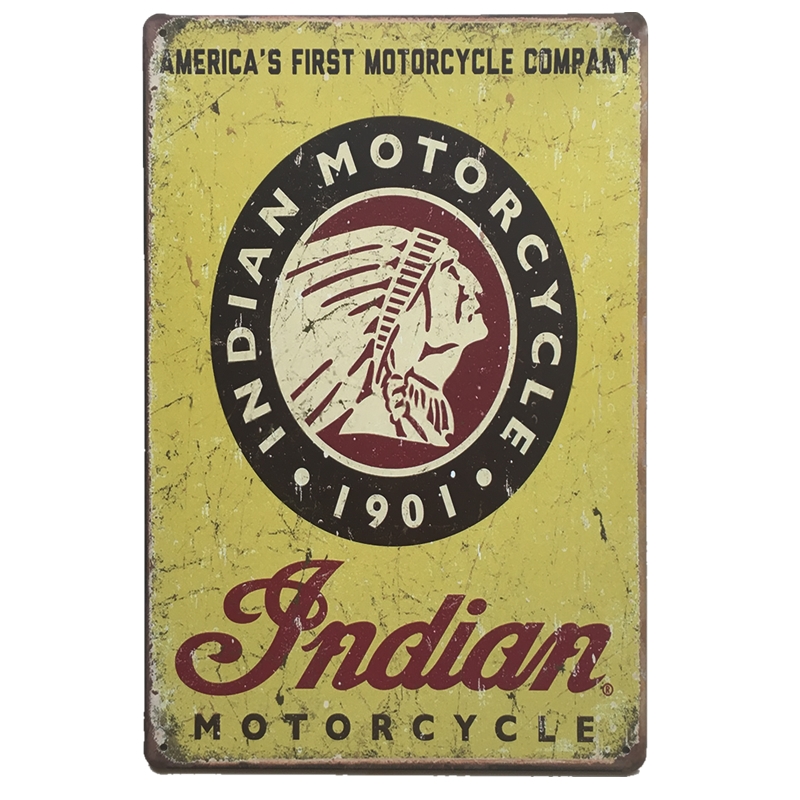 Высококачественная настенная табличка на заказ для автомобиля, мотоцикла, гаража, рекламный логотип, винтажный Ретро металлический жестяной знак