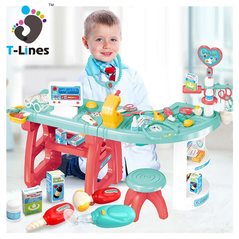 Educational operating table doctor set toy pretend play for kids