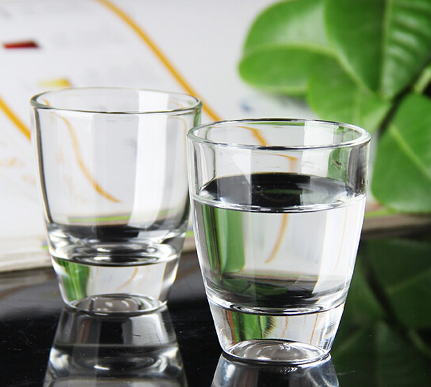 Round Shape Mini Size Clear Shot Glass Accept Customized Logo Glass Shot