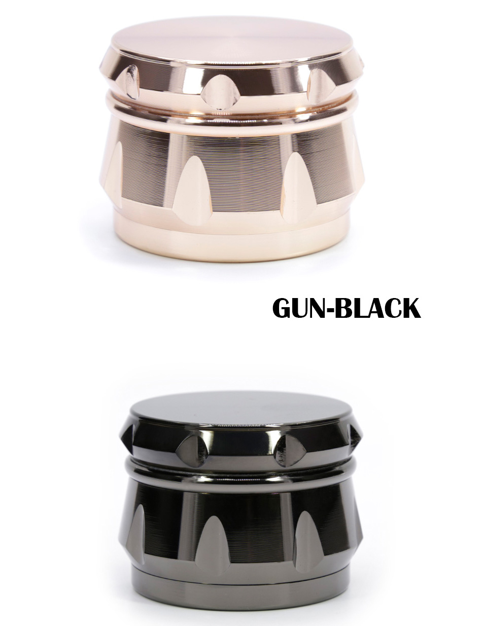 63mm 4 layer zinc alloy crusher metal grinder custom logo 5963