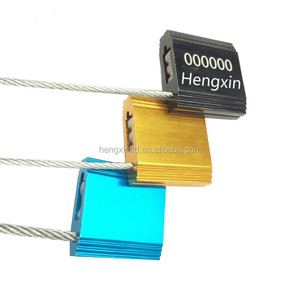 high security aluminium cable seal with bar code