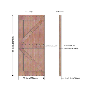 Bedroom Design Interior K Bi Parting Soundproofing Wood Sliding Barn Door