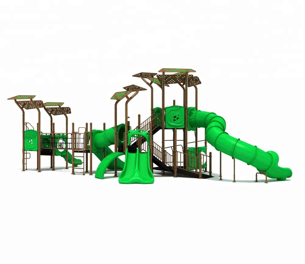 Наружное оборудование, пластиковая спиральная трубка, деревянная игровая площадка, горка для продажи
