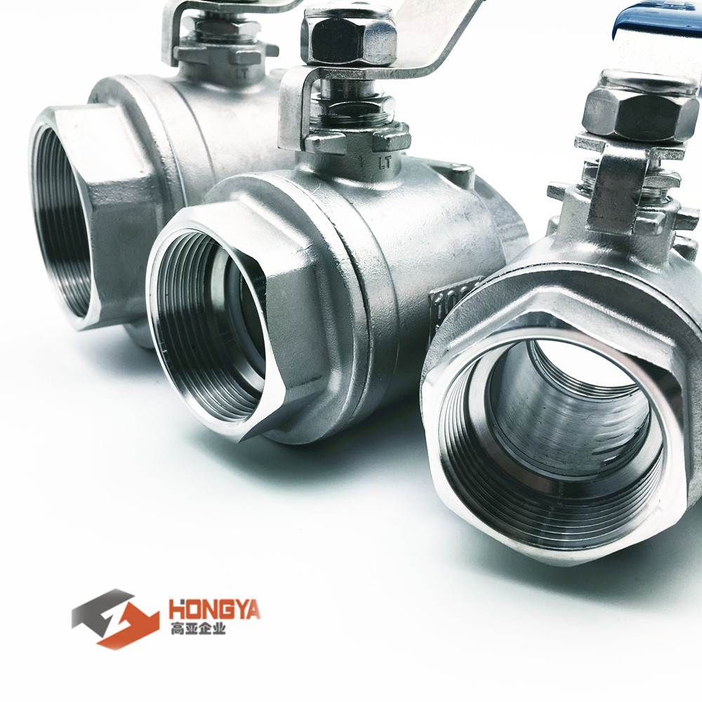 IC 2PC нержавеющая сталь NPT шаровой клапан