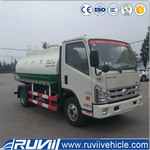 Новый грузовик Ruvi (ZJH5081GXW) Forland 9 куб. М для очистки под высоким давлением и вакуумной очистки сточных вод