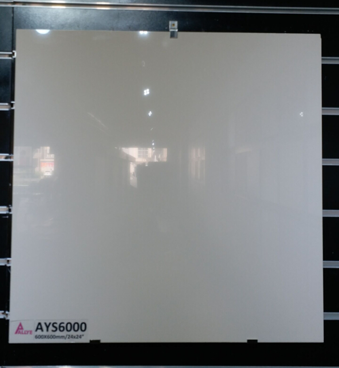 POLISHED PORCELAIN WHITE IVORY 600X600
