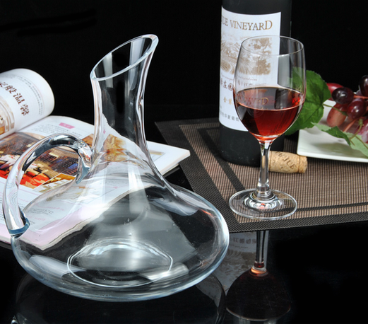1500ML Big Decanter Handmade Crystal Red Wine Brandy Champagne Glasses Decanter Bottle