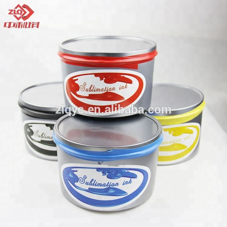 ZLQ brand earth-friendly offset sublimation ink with 4 colors cmyk