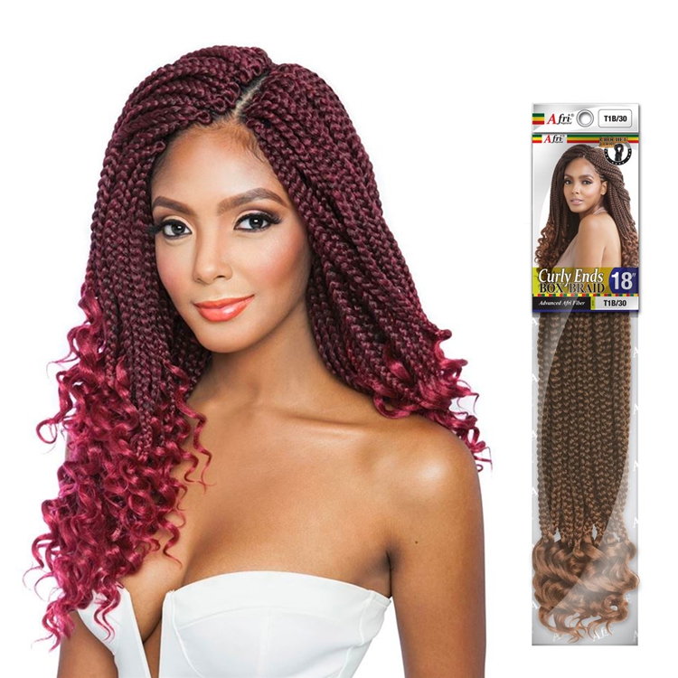 High Quality African Style 18 Box Braid Twist Goddess Faux Locs