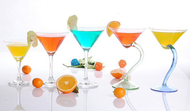 Unique Stem Transparent Cocktail Martini Glass Cup Drinking Glass